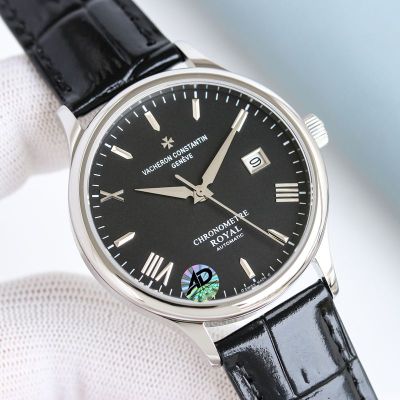 Vacheron Constantin Patrimony 9015 Movement 28800/H 316L Steel 40mm White/Black Face Watch